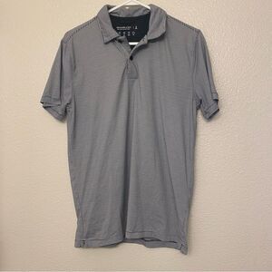 Abercrombie and Fitch Mens pinstripe soft stretch air knot polo shirt Small